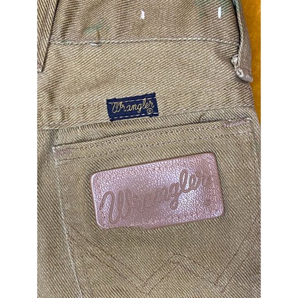 VINTAGE WRANGLER JEANS - Toddler - Brown - Bell Bottom - Size 2 Slim - Pockets - Picture 8 of 11